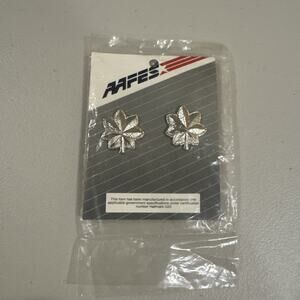 Army Air Force LTC 05 Lt Colonel Officer Rank Silver Oak Leaf AAFES New Sealed